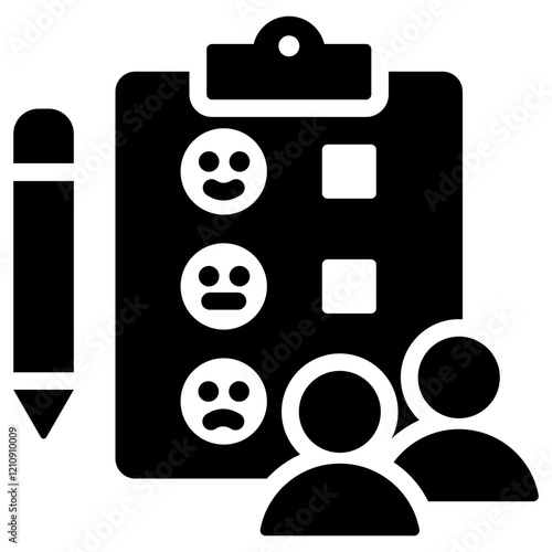Satisfaction Survey Glyph Icon