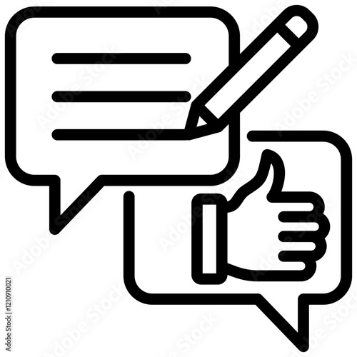 Feedback Outline Icon