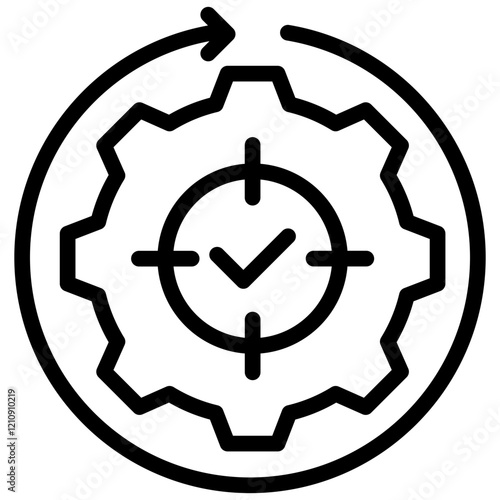 Effectiveness Outline Icon