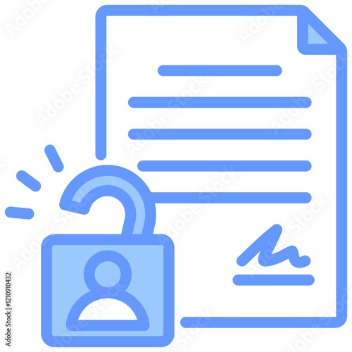 Independent Contractor Blue Icon