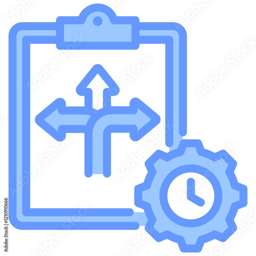 Flexibility Program Blue Icon