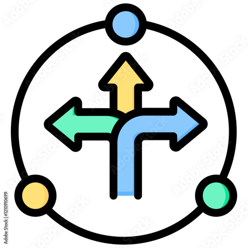Flexible Outline Color Icon