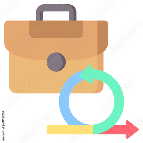Agile Working Flat Icon