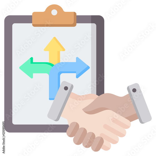 Flexibility Agreement Flat Icon