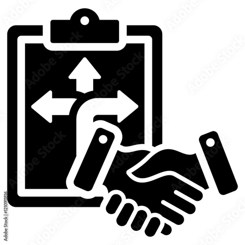 Flexibility Agreement Glyph Icon