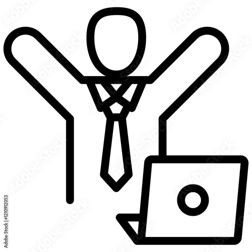 Self Employed Outline Icon