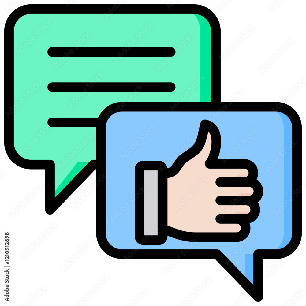 Feedback Outline Color Icon Feedback Outline Color Icon