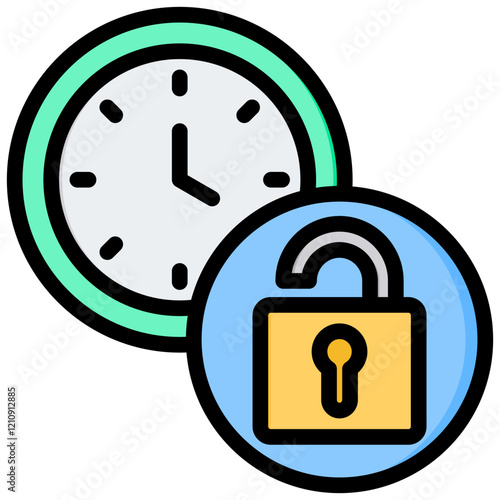 Flexitime Outline Color Icon