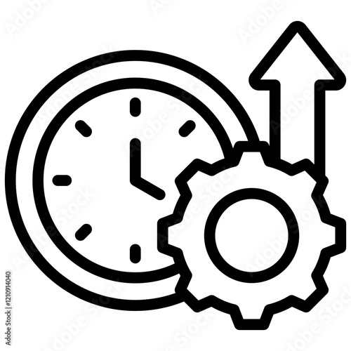 Efficiency Outline Icon