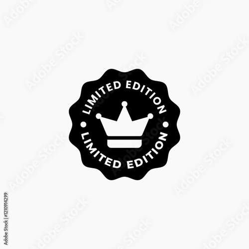 Limited edition stamp design vector isolated. best Limited edition sign for product packaging design element.