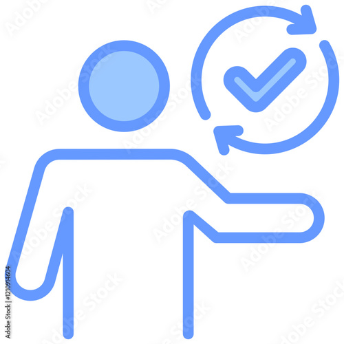 Change Agent Blue Icon