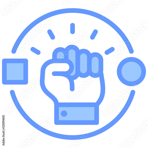 Radical Change Blue Icon
