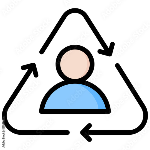 Rebirth Outline Color Icon