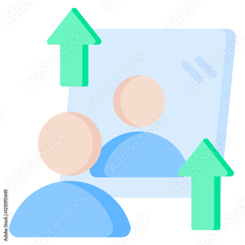 Self Reflection Flat Icon