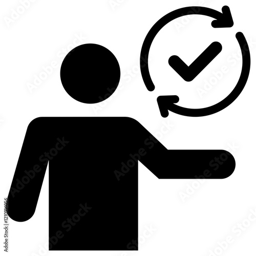 Change Agent Glyph Icon