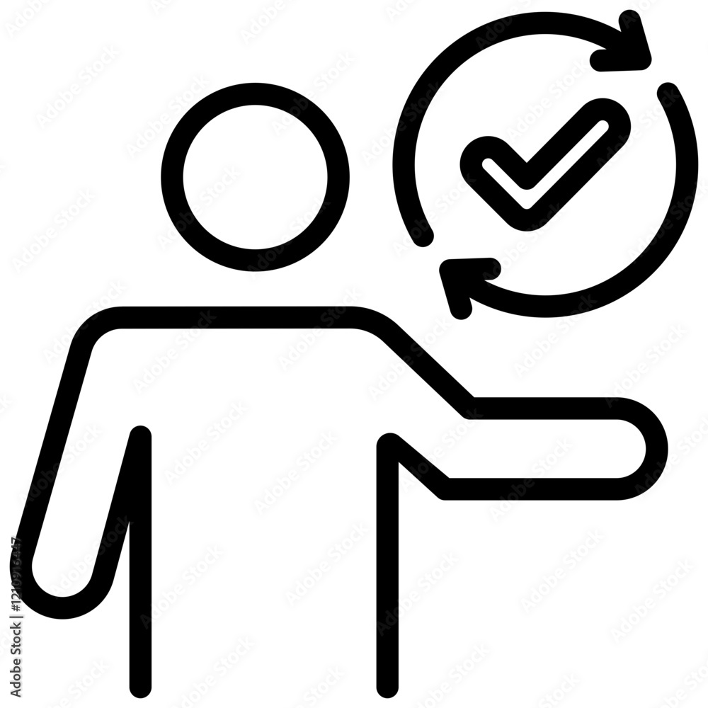 Change Agent Outline Icon Change Agent Outline Icon