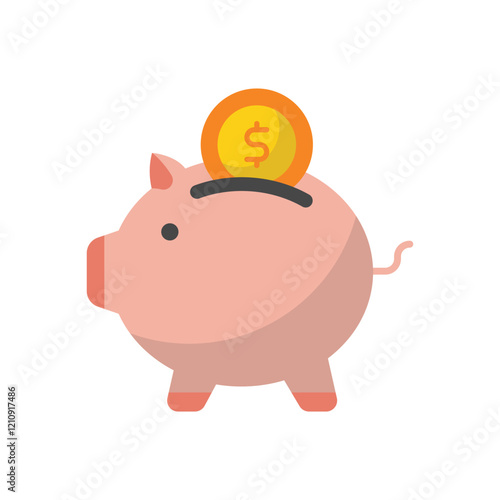 Piggy Bank vector icon