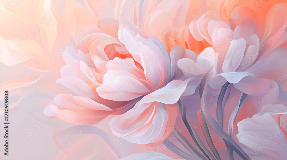 Ethereal romantic connection with blended organic forms Ethereal romantic connection with blended organic forms
