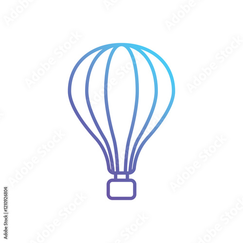 Hot Air Ballon vector icon