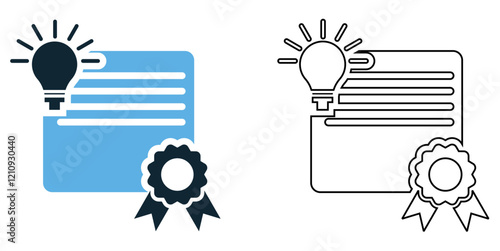 intellectual property (IP) rights icon vector pictogram, copyright, trademark, patent, creative rights, and legal,  symbol ui and ux design, glyphs and stroke line