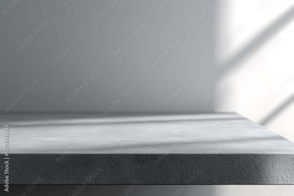 Obraz premium Gray Concrete Surface with Light Shadows