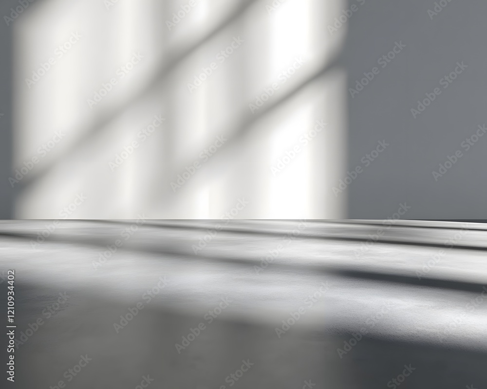 Grey Floor and Wall with Light and Shadow Patterns Grey Floor and Wall with Light and Shadow Patterns