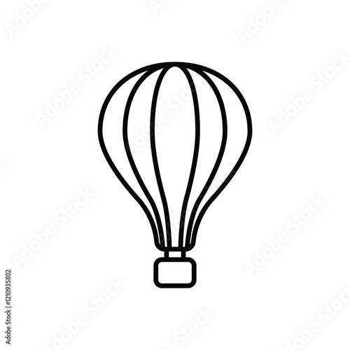Hot Air Ballon vector icon