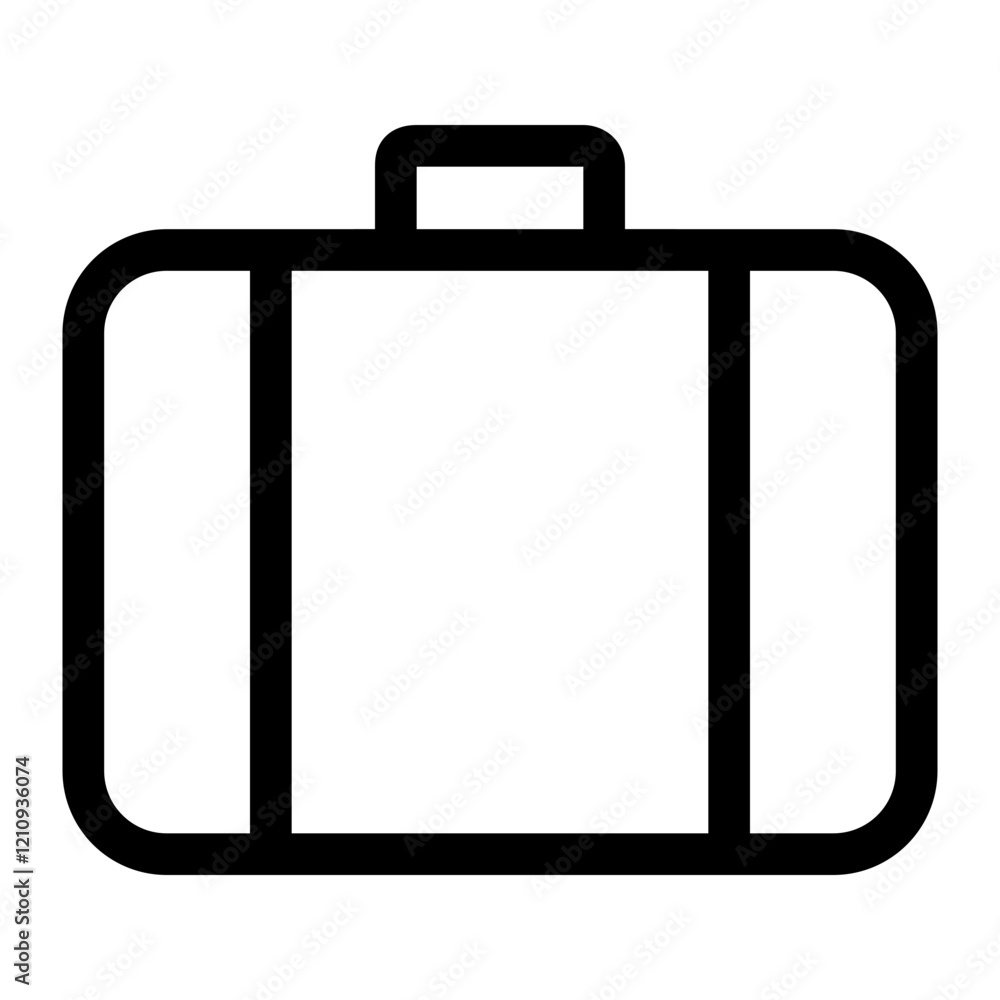 Minimal baggage icon for trip essentials and mobility. Simplicity. Versatility. Mobility. Icon of modern travel. Luggage symbol for travel projects, branding, or flyers. Simple Baggage Icon for Tra
Minimal baggage icon for trip essentials and mobility. Simplicity. Versatility. Mobility. Icon of modern travel. Luggage symbol for travel projects, branding, or flyers. Simple Baggage Icon for Tra