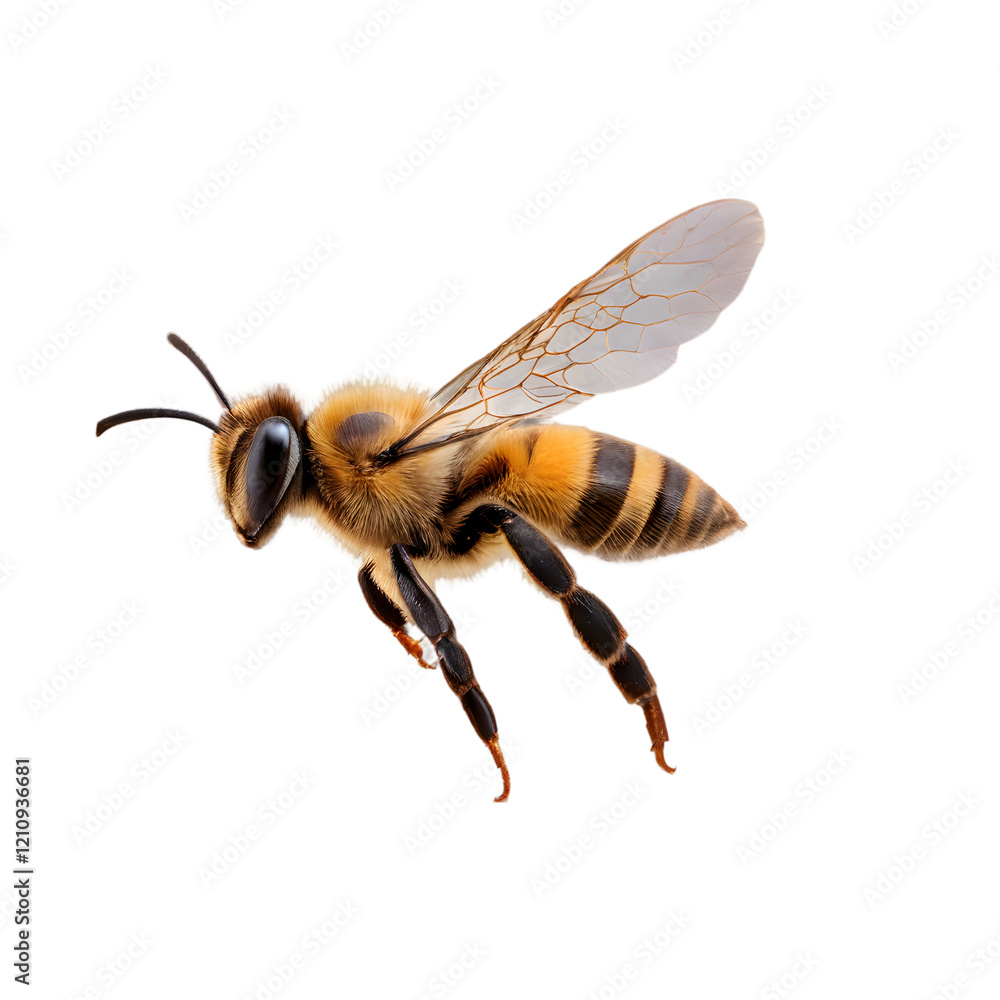 elegance and golden bee flying isolated on background for Artistic Designs elegance and golden bee flying isolated on background for Artistic Designs