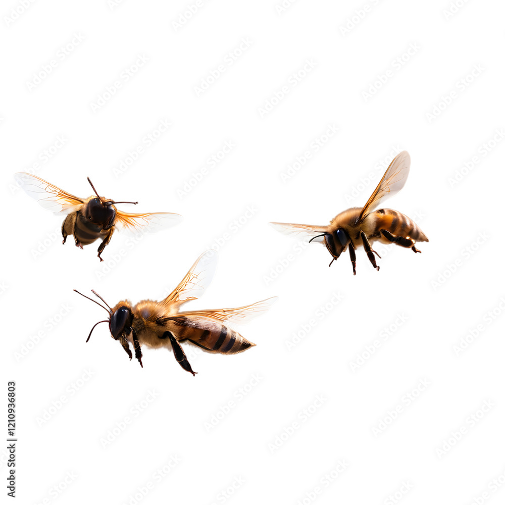 elegance and golden bee flying isolated on background for Artistic Designs elegance and golden bee flying isolated on background for Artistic Designs
