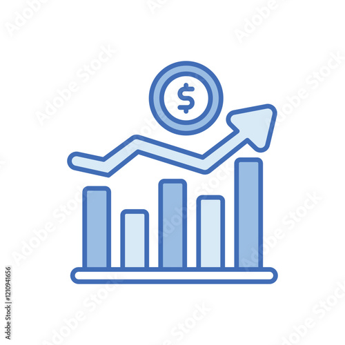 Growth vector icon