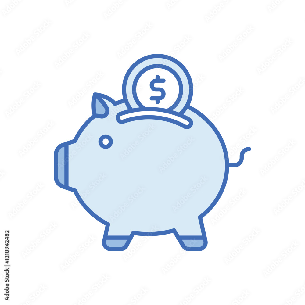 Piggy Bank vector icon Piggy Bank vector icon