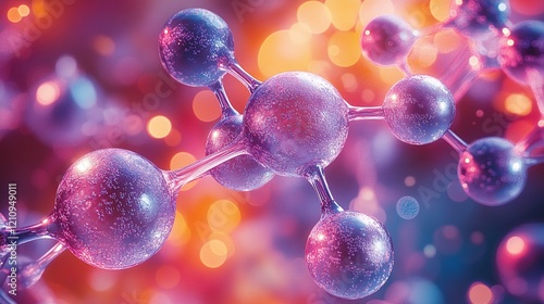 A vibrant abstract visualization of base pairs connecting in pairs—Adenine to Thymine and Cytosine to Guanine—within a complex molecular structure. 426