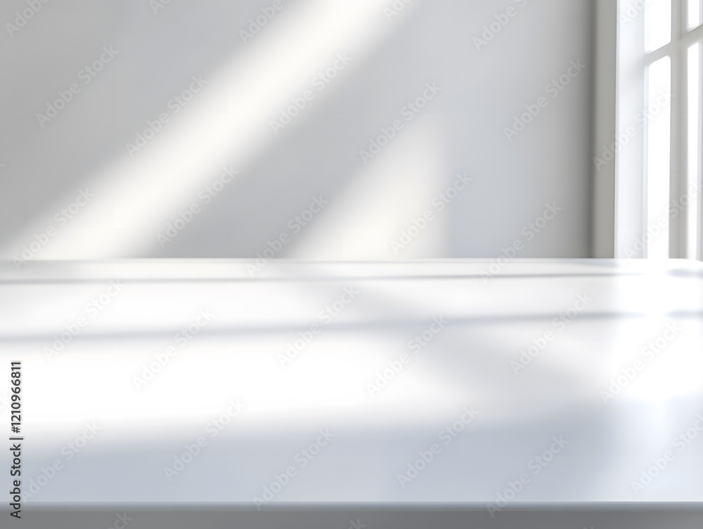 White Surface with Sunlight and Window