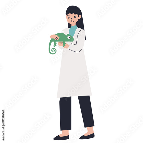 Veterinery doctor vector illustration Free download photo