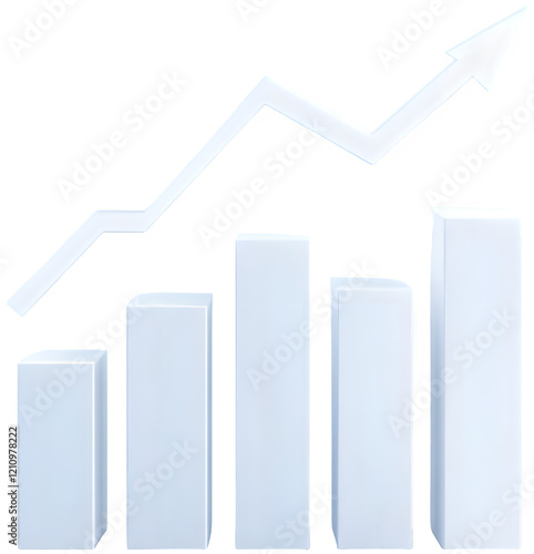 데이터 상승 트렌드 차트 그래프, 생성형 AI