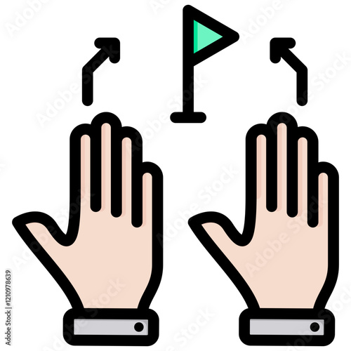 Competitor Outline Color Icon