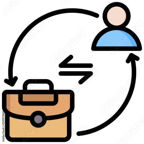 B2C Outline Color Icon