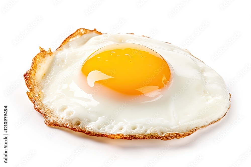 isolated fried egg on white background isolated fried egg on white background