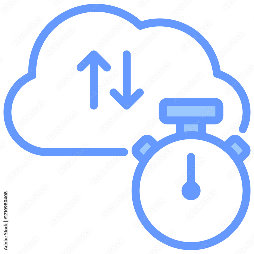 Latency Blue Icon Latency Blue Icon