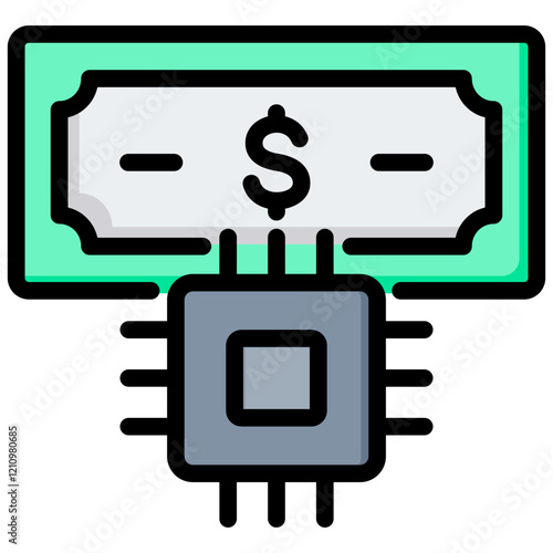 Concurrency Outline Color Icon
