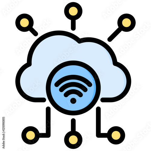 Iot Outline Color Icon