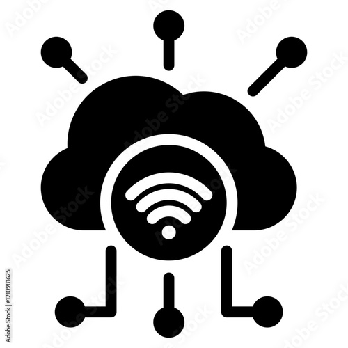 Iot Glyph Icon