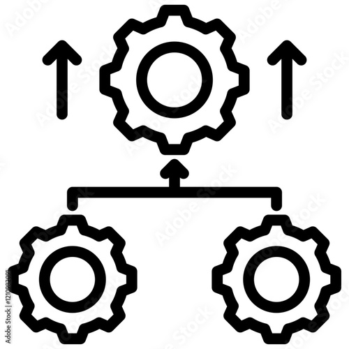 Parallel Processing Outline Icon
