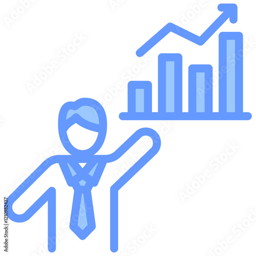 Data Scientist Blue Icon