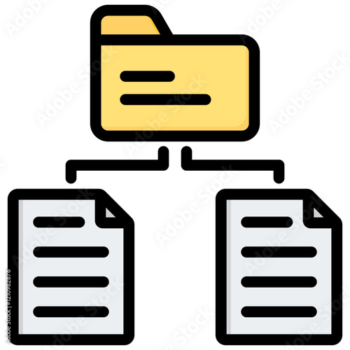 Data Enrichment Outline Color Icon