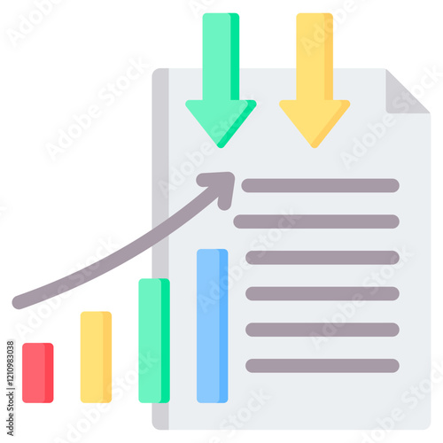 Data Inference Flat Icon