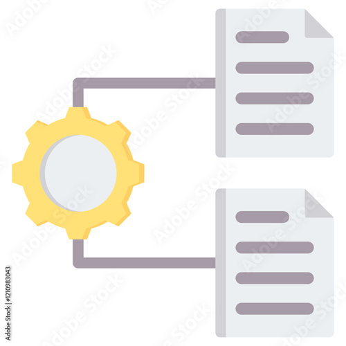 Data Integration Flat Icon
