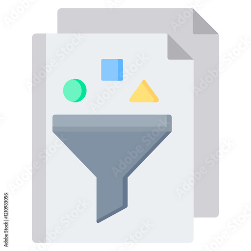 Data Curration Flat Icon