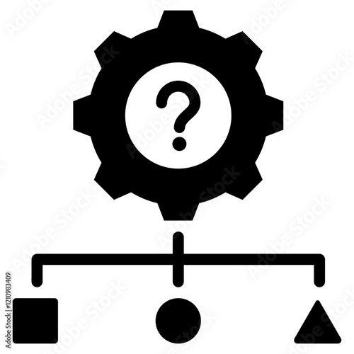Predictive Modeling Glyph Icon